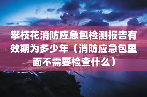 攀枝花消防应急包检测报告有效期为多少年（消防应急包里面不需要检查什么）